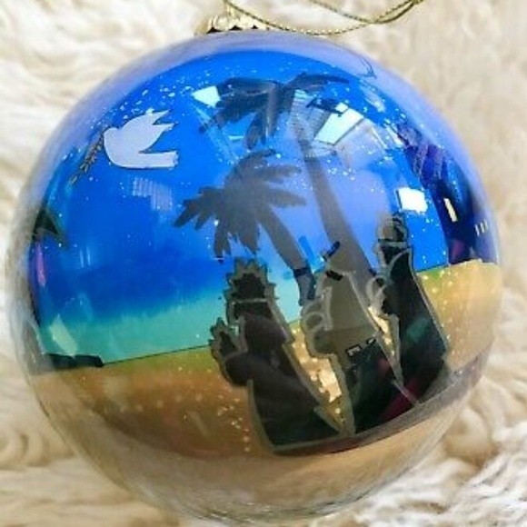 2020 NATIVITY GLASS 100 MM LARGE BALL ORNAMENT - Picture 5 of 7